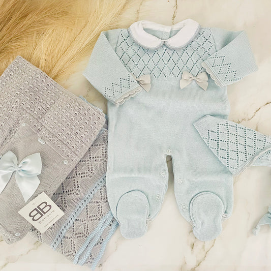 BLUE CLOUD Baby Boy Knitted Luxury Box | Baby Gift Sets Baboxie 