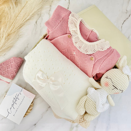 MARBELLA ROSE | Baby Girl Knitted Luxury Box | Limited Edition SET Baboxie 