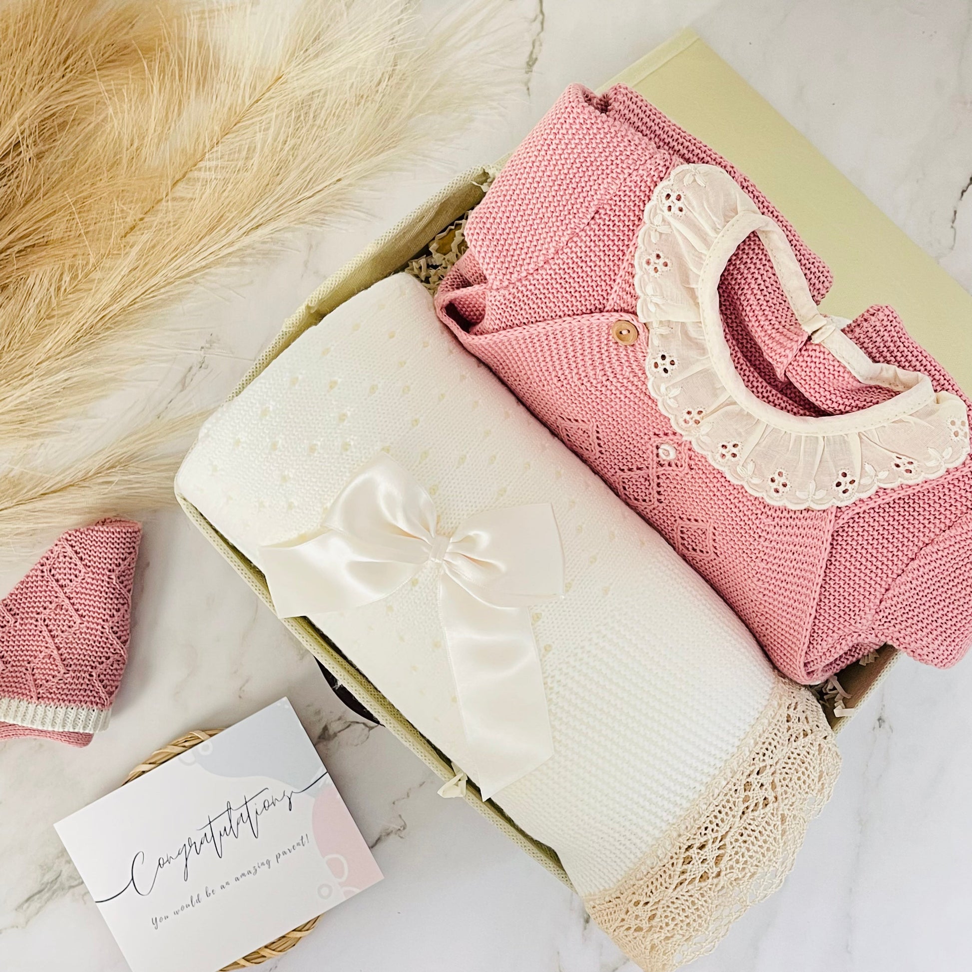 MARBELLA ROSE | Baby Girl Knitted Luxury Box | Limited Edition SET Baboxie 