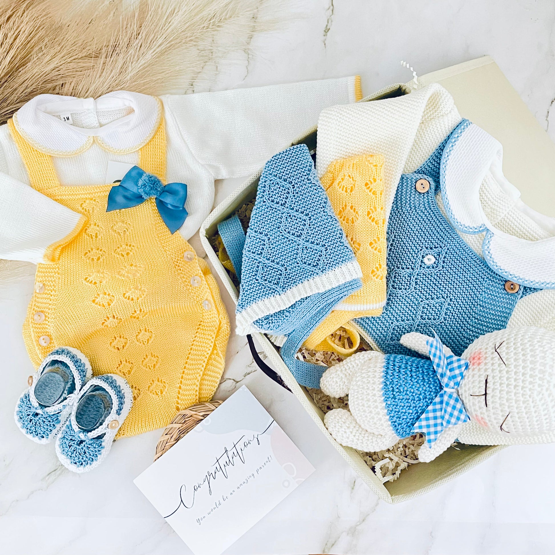 ARGOS | Limited Edition Baby Boy Knitted Set Luxury Box Luxury box 2 set Baboxie 
