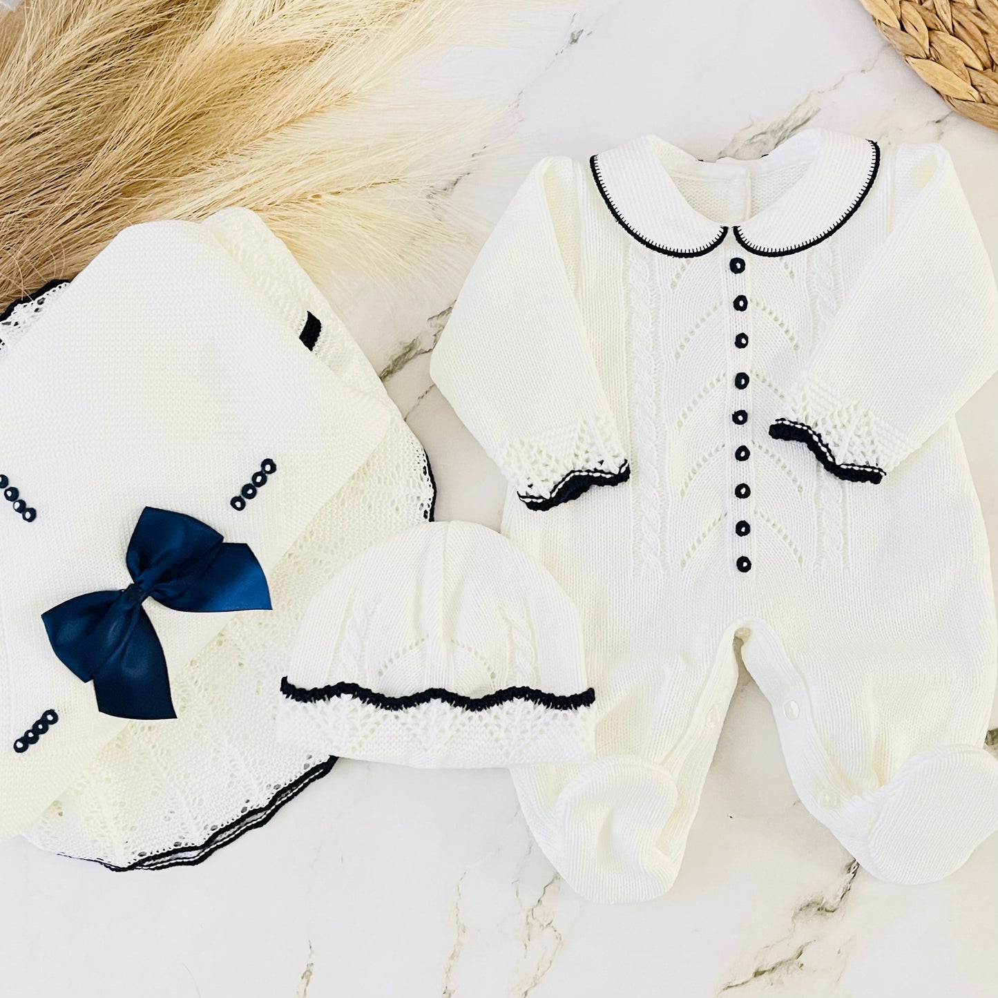 Baby Boy Knitted Set Luxury Box | GONUL MARINE Baby Gift Sets Baboxie 