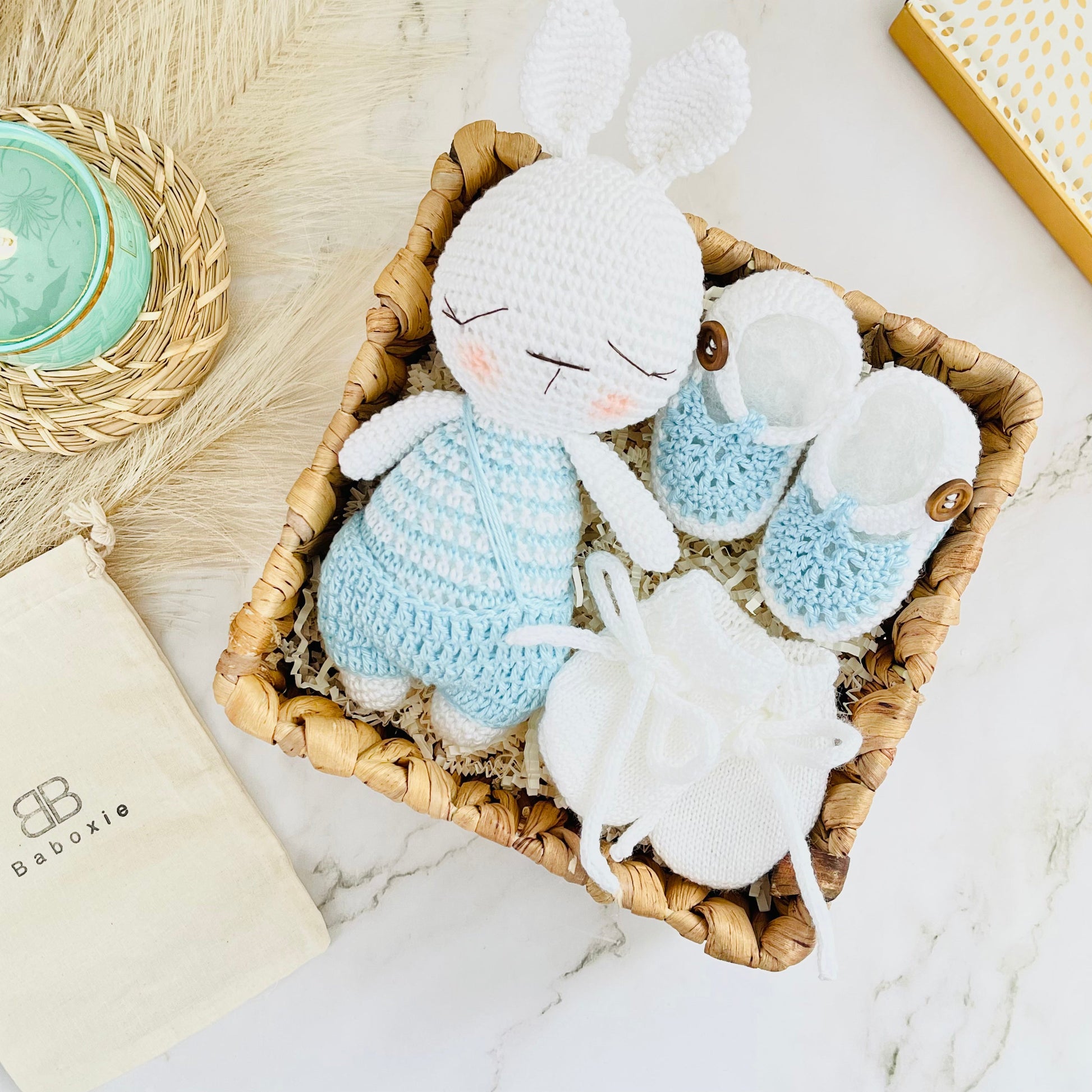 BLUE BUNNY | BB Knitted Box Bunny Baboxie 