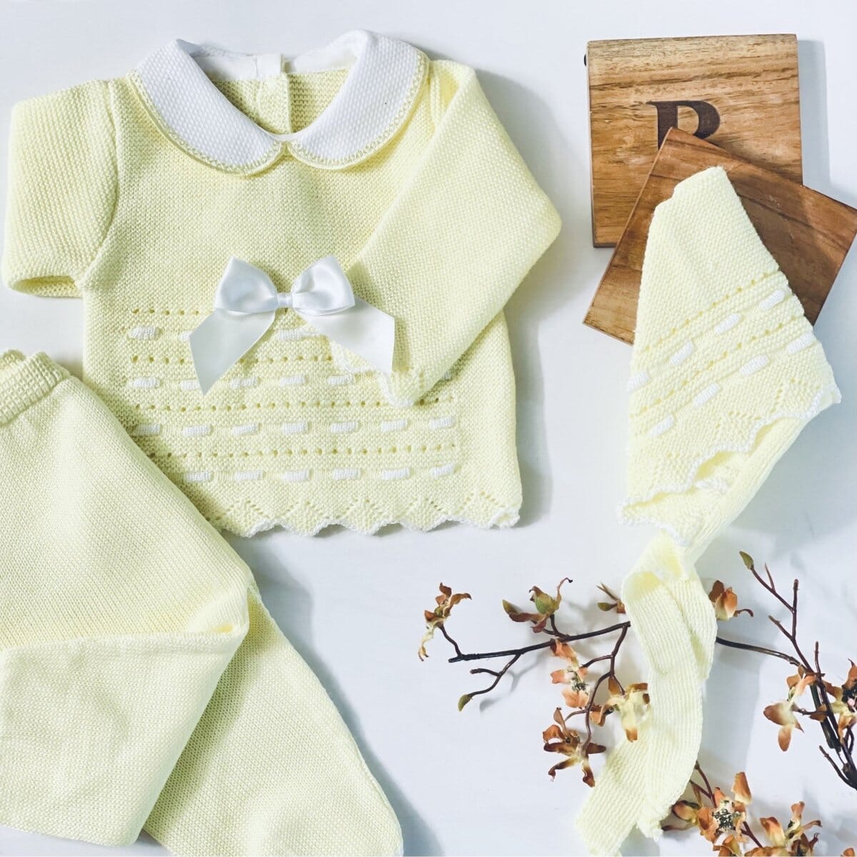 Neutral Gender Baby Knitted Set | CIES SUN SET Baboxie 